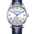 Aerowatch Aerowatch Les Grandes Classiques 60996 AA01  60996 AA01 механические мужские часы  серебристый циферблат, браслет кожаный — вид спереди